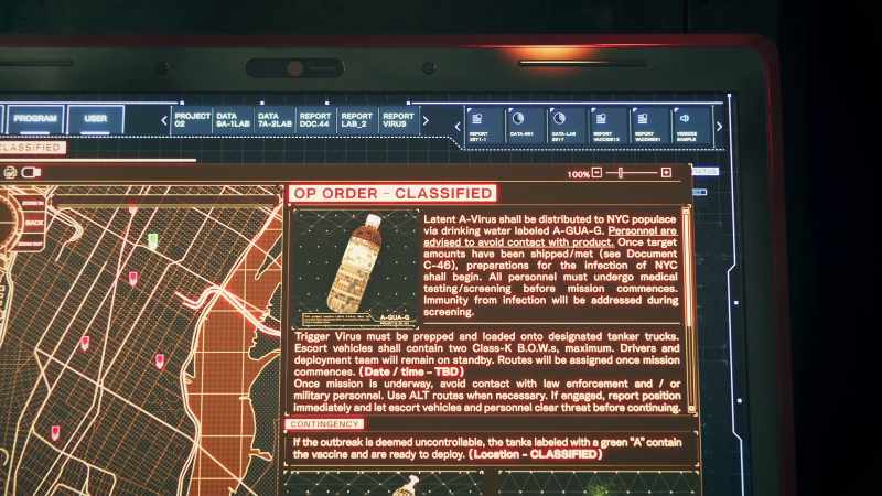 He's gonna use the trigger virus on New York?