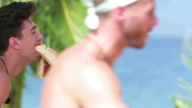 >> >> HE'S GOT BEER HANGING OUT OF