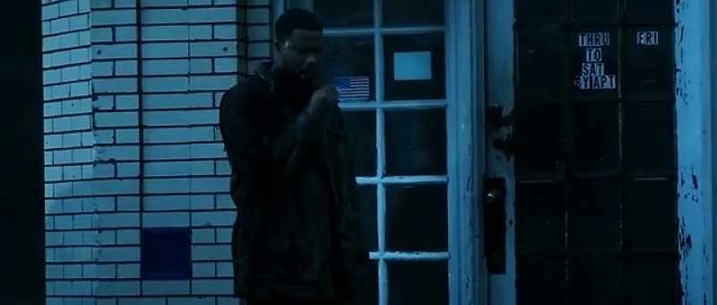 He's in a remote house that looks abandoned
