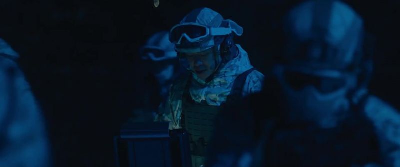 He's in that structure. Body cams on
