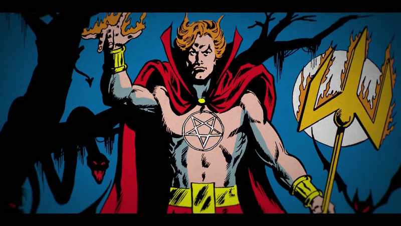 He's just got the '70s open chest with a pentagram on it