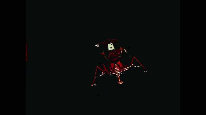 He's left to orbit the moon