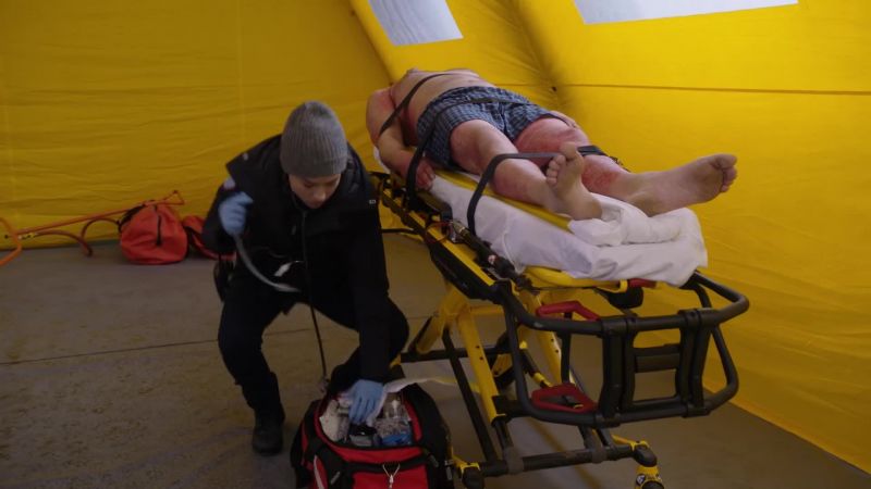 He's not breathing. - I got to tube him