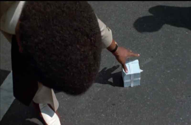 He's not goin' anywhere. It's causin' traffic. He'll never make it to Broadway