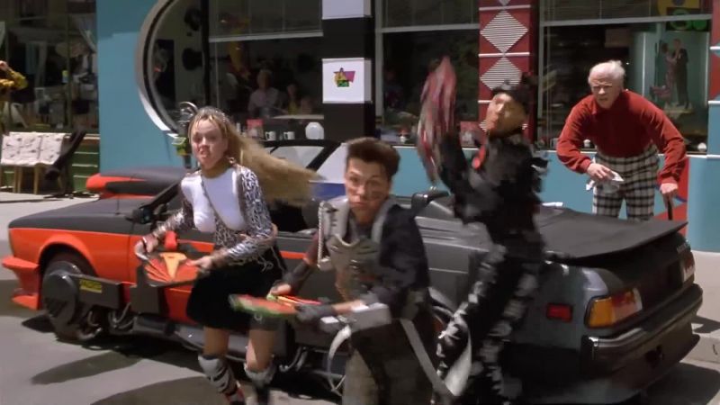 He's on a Hoverboard