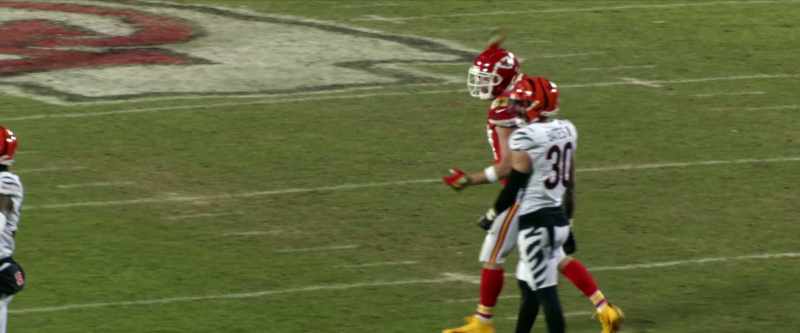 He's out of bounds to stop it