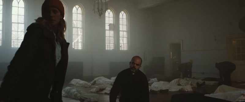 He's praying downstairs