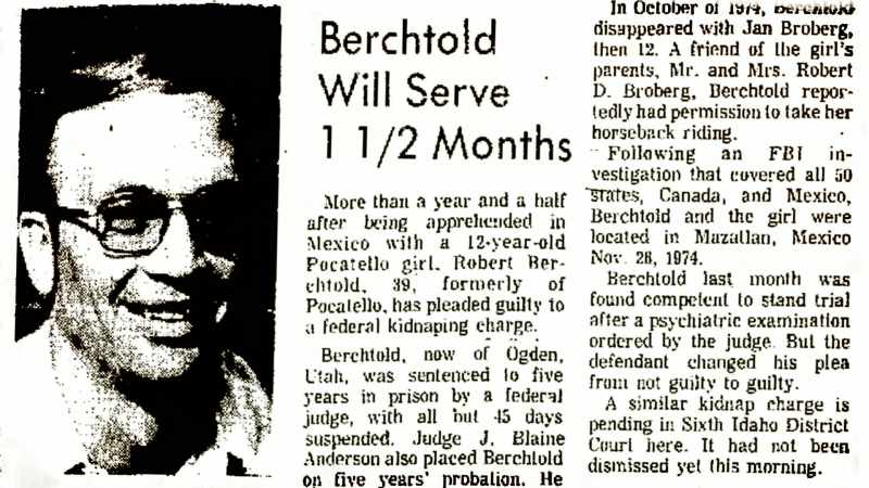 He's to report to jail