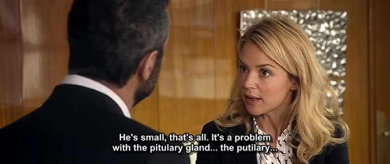 He's small, that's all. It's a problem with the pitulary gland... the putilary