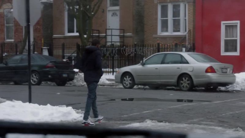 He's still walking eastbound on Riverside