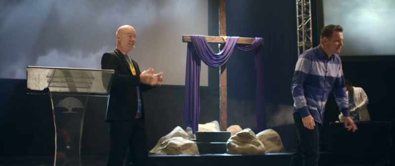 He's taking his place, just like our Savior