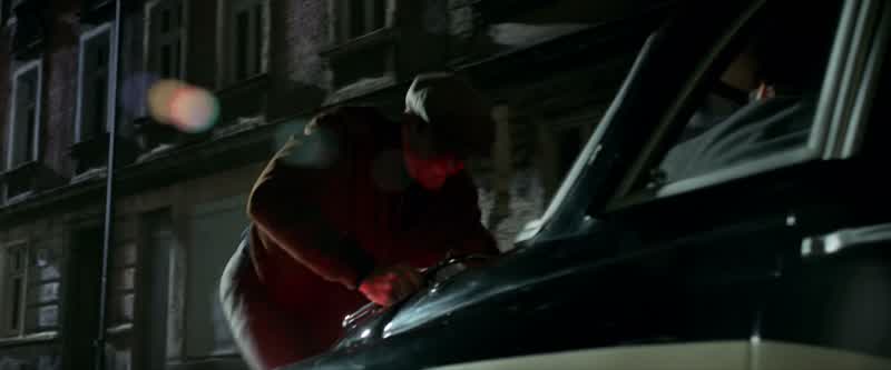 He's trying to stop the car
