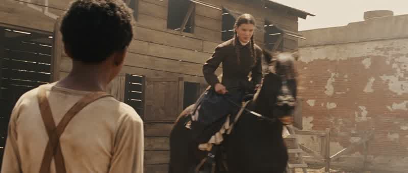 I'll call him 'Little Blackie'That's a good nameWhat does he like for a treatWell ma'am he's a horseSo he likes applesThank Mr Stonehill for meNo ma'am I ain't suppose to utter your name