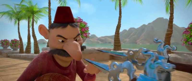 Hey, buddy, you can't just barge into the Sultan's palace