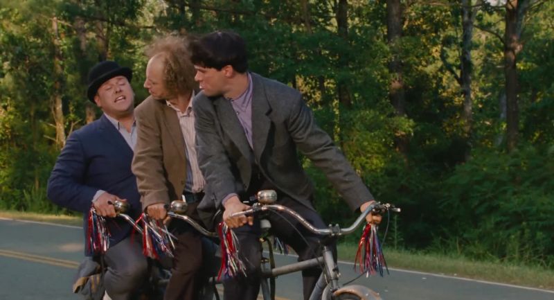 Hey, bunion-head, you forgot to tie us off to the handlebars