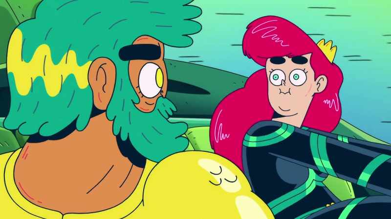 Hey, careful! - [mumbles]