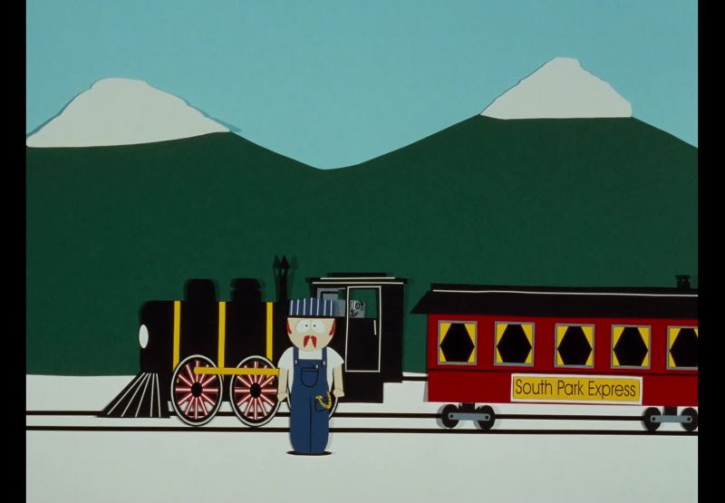 Hey, you cows can't get on this train