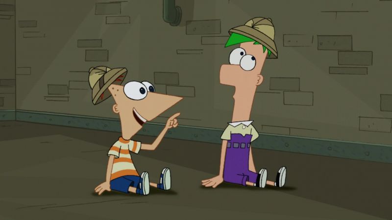Hey, Ferb, this was our first booby trap