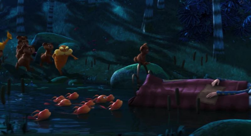 Hey, you fishies! Stop that bed!