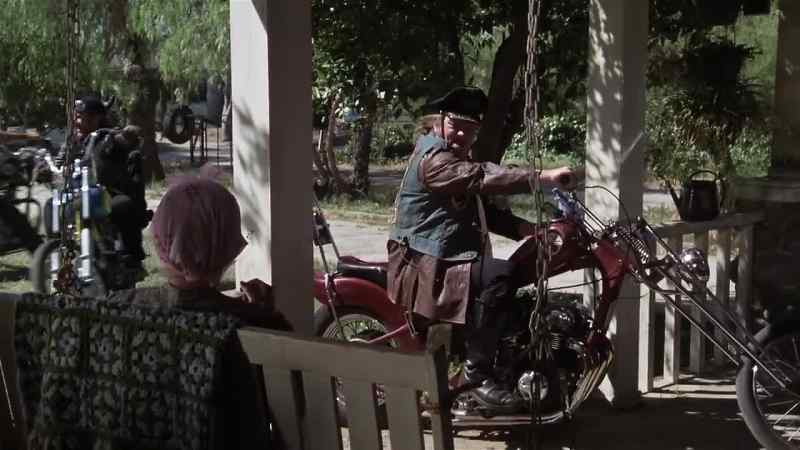 Hey, granny, how they hanging? -Hey, hot damn
