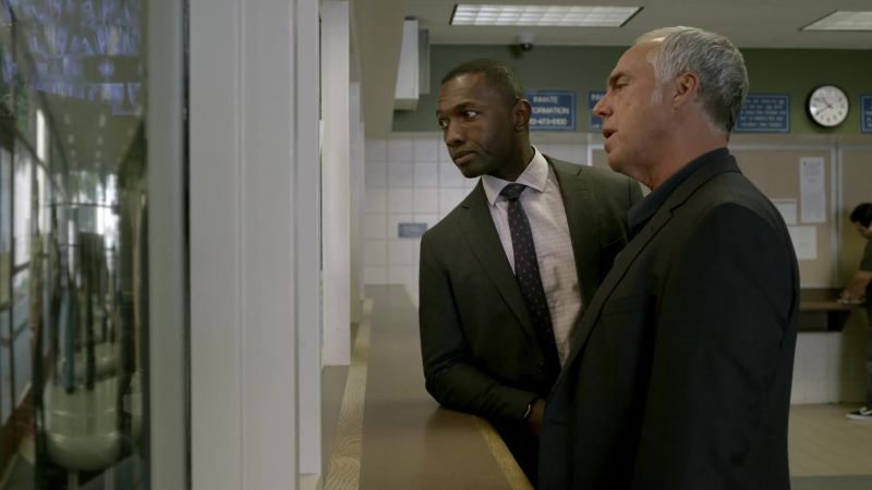 Hey. LAPD. Detectives Bosch and Edgar here