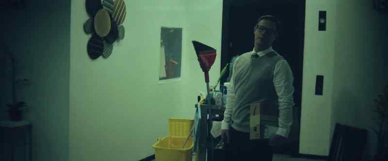 Hey, you left your cleaning cart
