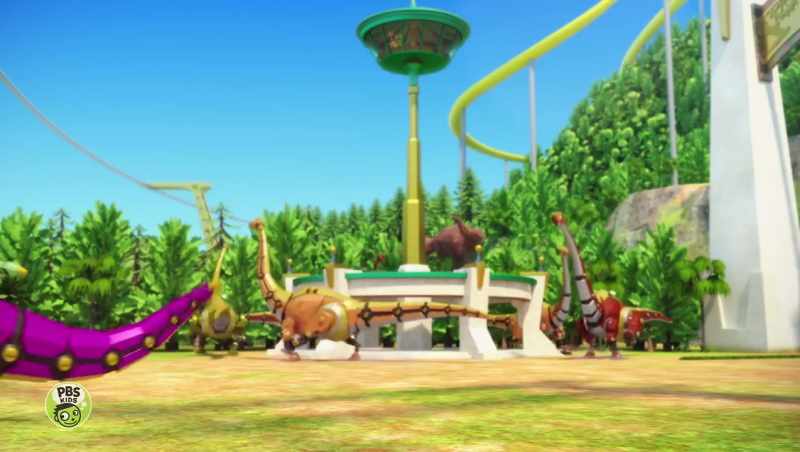Hey, look. - Here come the robot theropods