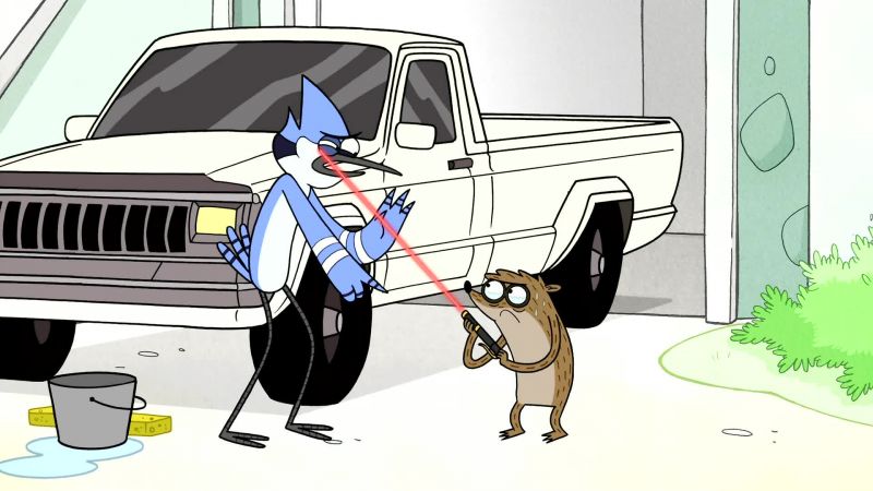 Hey, no laser pointers! That's not regulation!