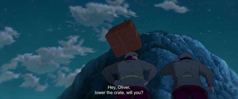 Hey, Oliver! Put that box down now!