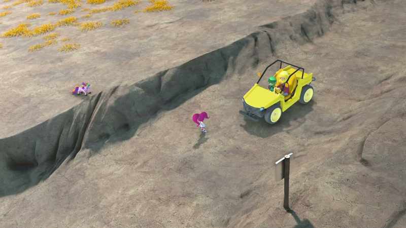 Hey! You're not allowed to drive here! That's the rules!