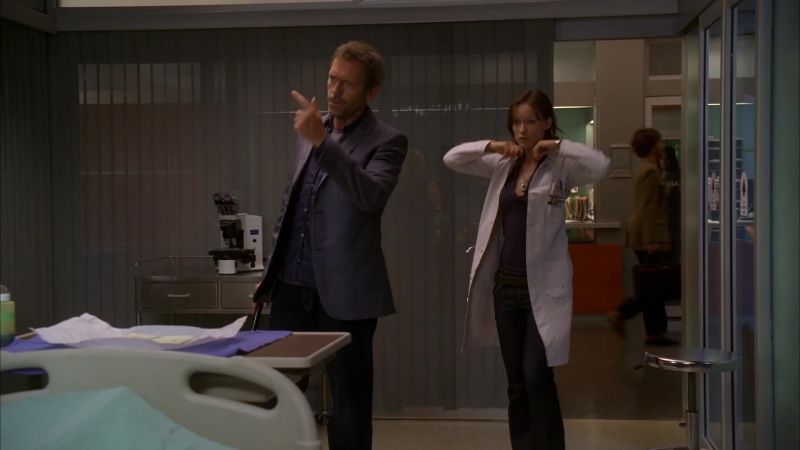 Hi. Cuddy called. She needs you to iron her shirts