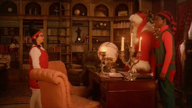 Hi, Mr. Claus. Uh, you look jolly this evening