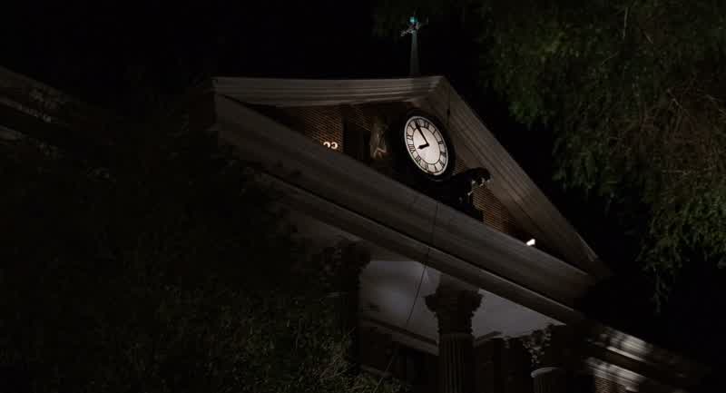 Hill Valley area weather this Saturday nightMostly clear with some scattered cloudsLows tonight in the upper 40 FAre you sure about this stormSince when can weathermen predict the weatherlet alone the