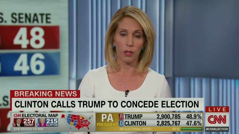 Hillary Clinton has called Donald Trump