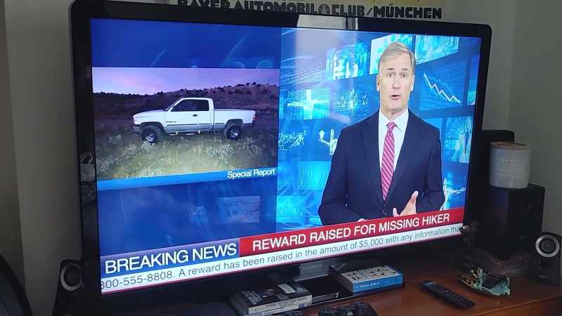Hinge's truck was found parked in Eureka earlier this month