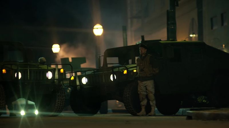 [hip hop song playing]