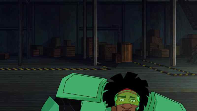 Hiro: Wasabi, watch out! -(Wasabi shrieks)