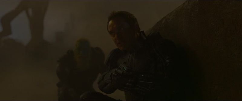 His beacon's coming from that temple. Let's move