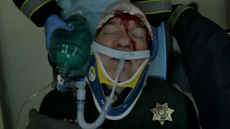 His blood pressure's dropping