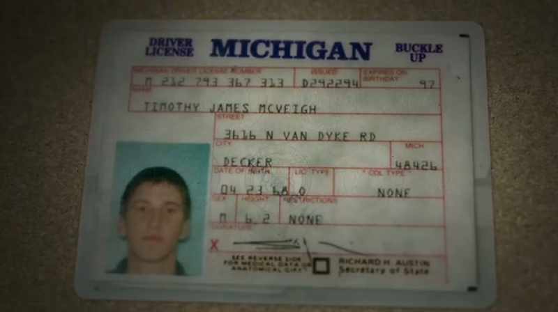 His driver's license had an address in decker, michigan