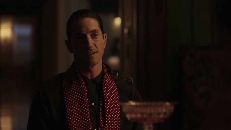 His first scene, he's supposed to whistle