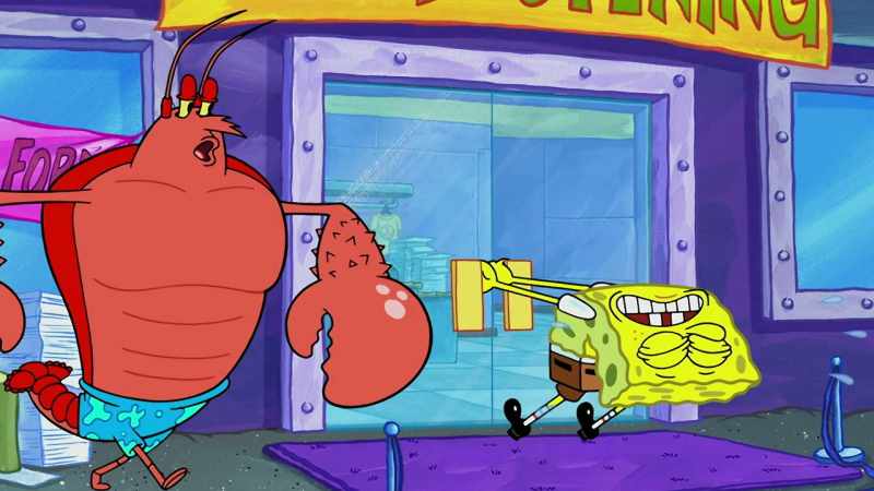 His former rival, SpongeBob SquarePants