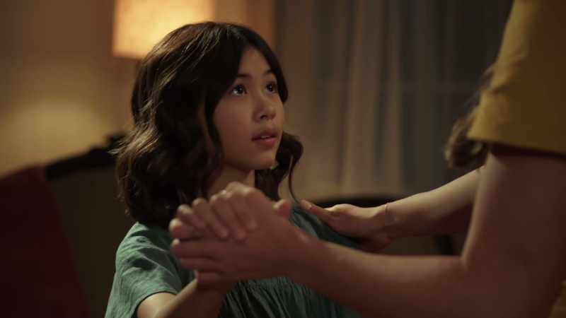 His hand will go on your upper arm