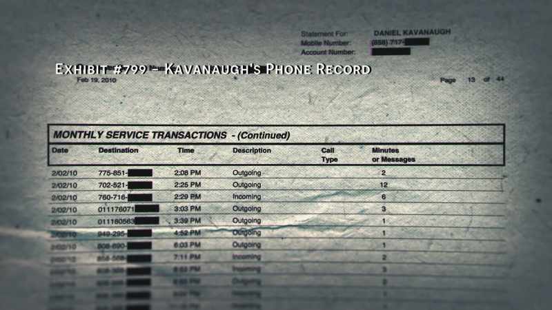 His phone record showed him making phone calls