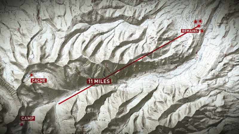 His remains were found 11 miles