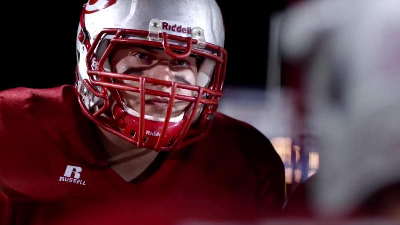 Hit that linebacker like he's your old man