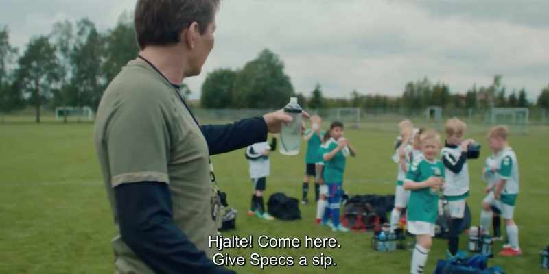 Hjalte! Come here. Give Specs a sip
