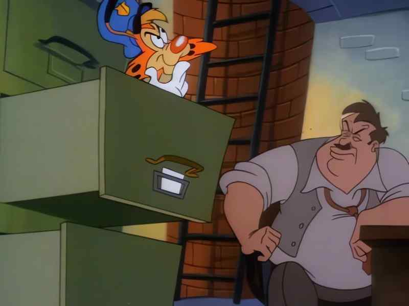 Hmm, I know I put it someplace organized. [giggles]