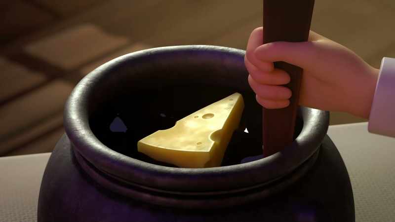 Hmm. (sizzling)
