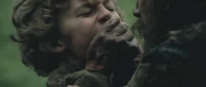 Hold your noise you little devil or I'll cut your throat